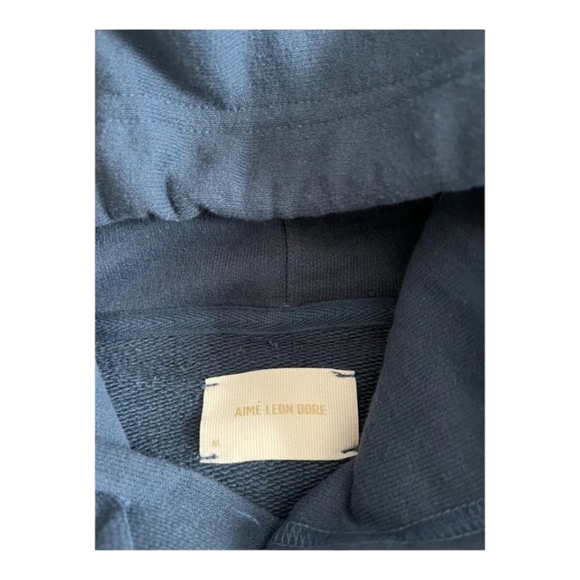 Aime Leon Dore Needlepoint Hoodie Moonlight Ocean Size M Mens Hoodie Sweatshirt - Picture 6 of 7